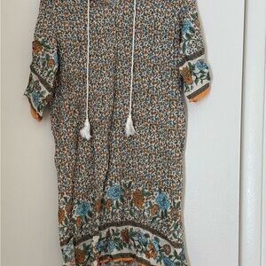 Halife Floral Dress with Tassels